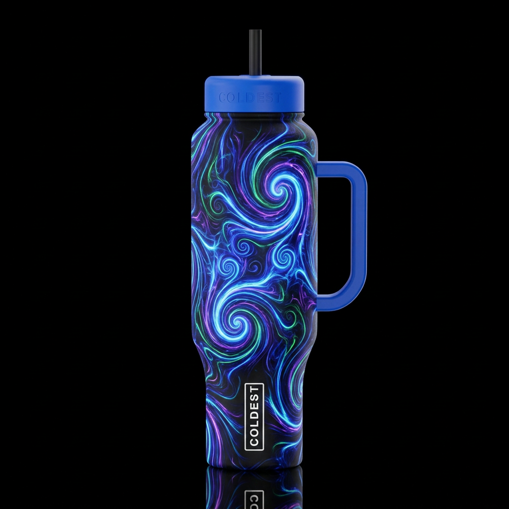 Chaotic water bottle design