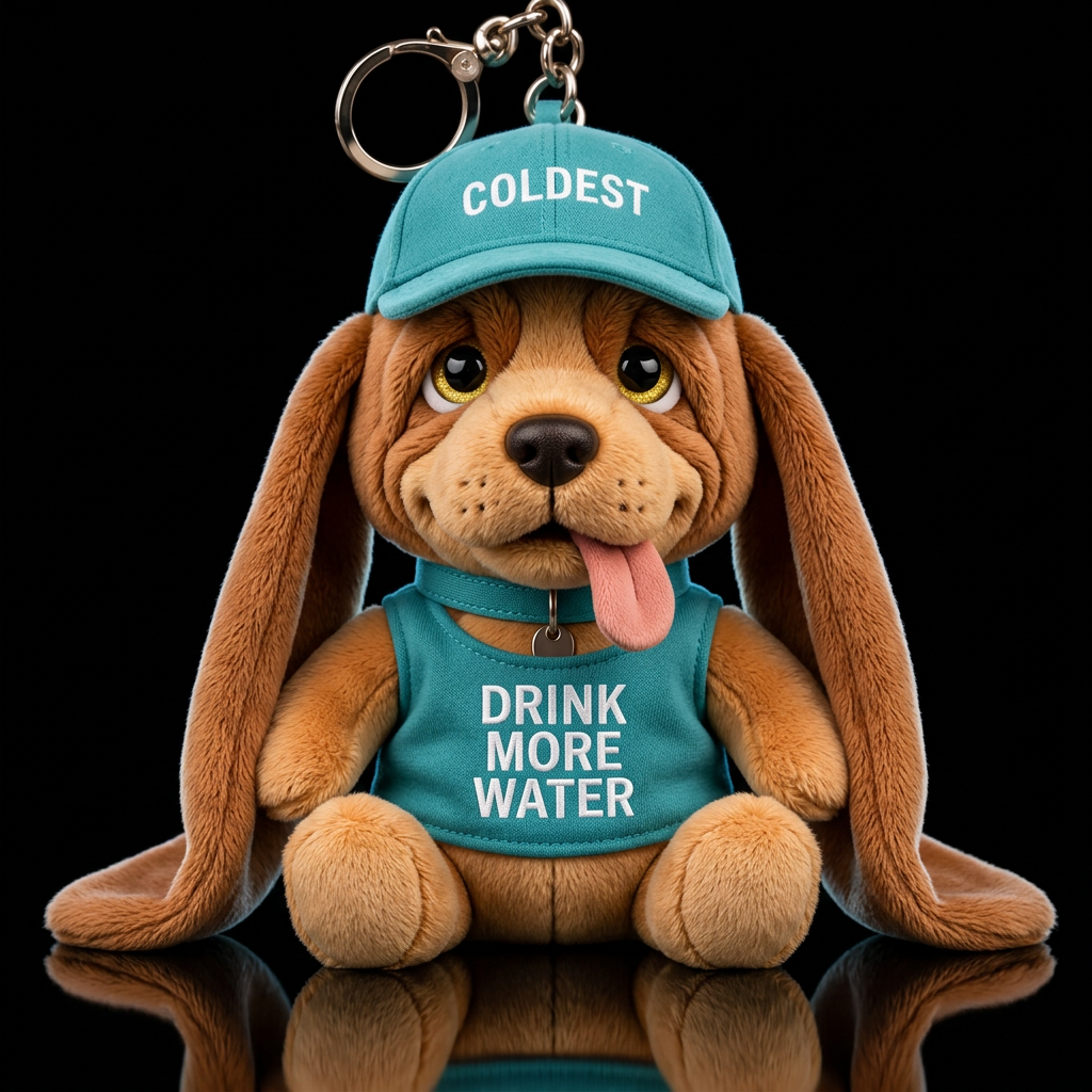 Coonhound water bottle design