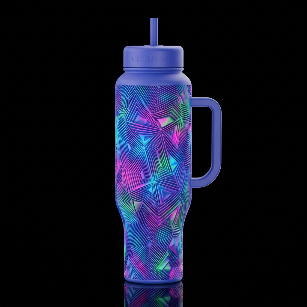 Twisted water bottle design