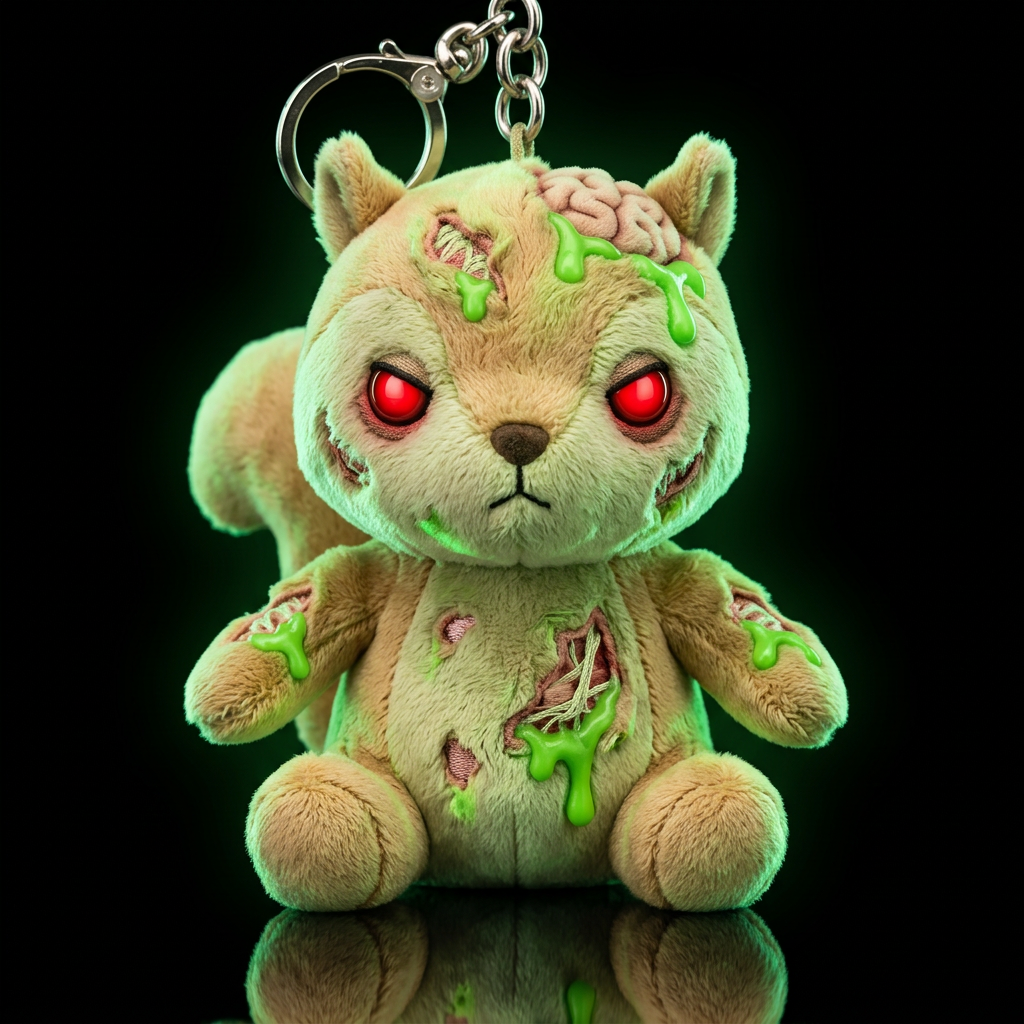 Zombie Squirrel water bottle design