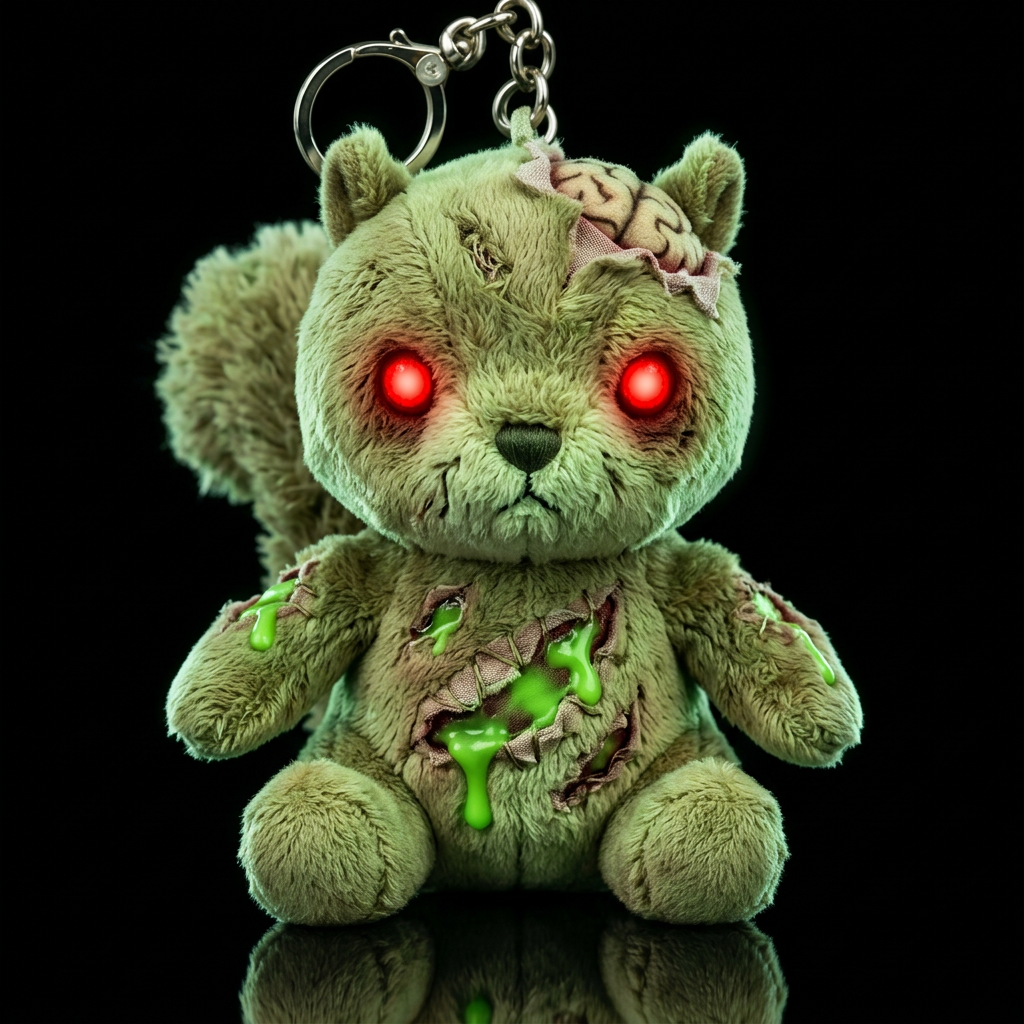 Zombie Squirrel water bottle design