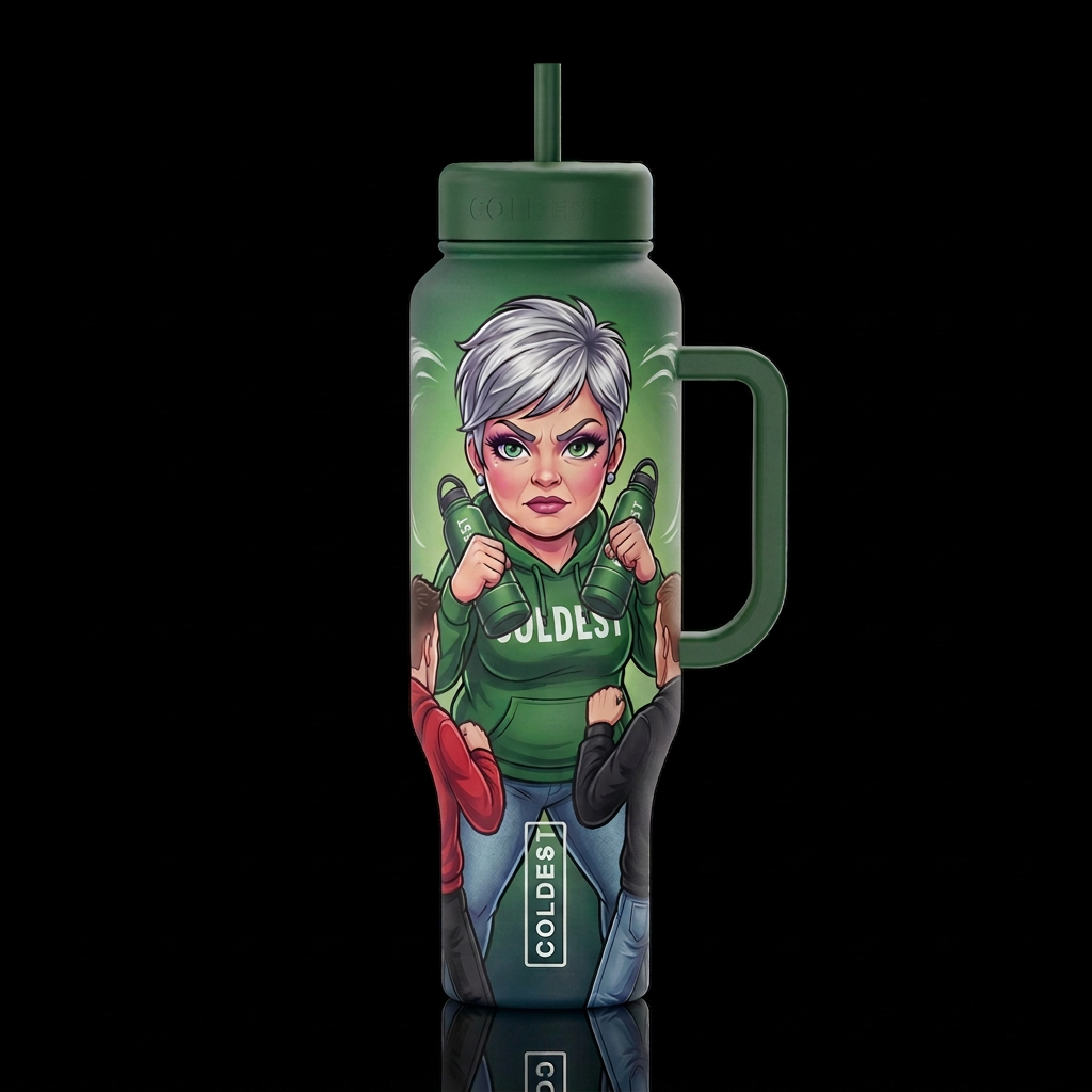 Keep the design. The only change is to move the co... water bottle design