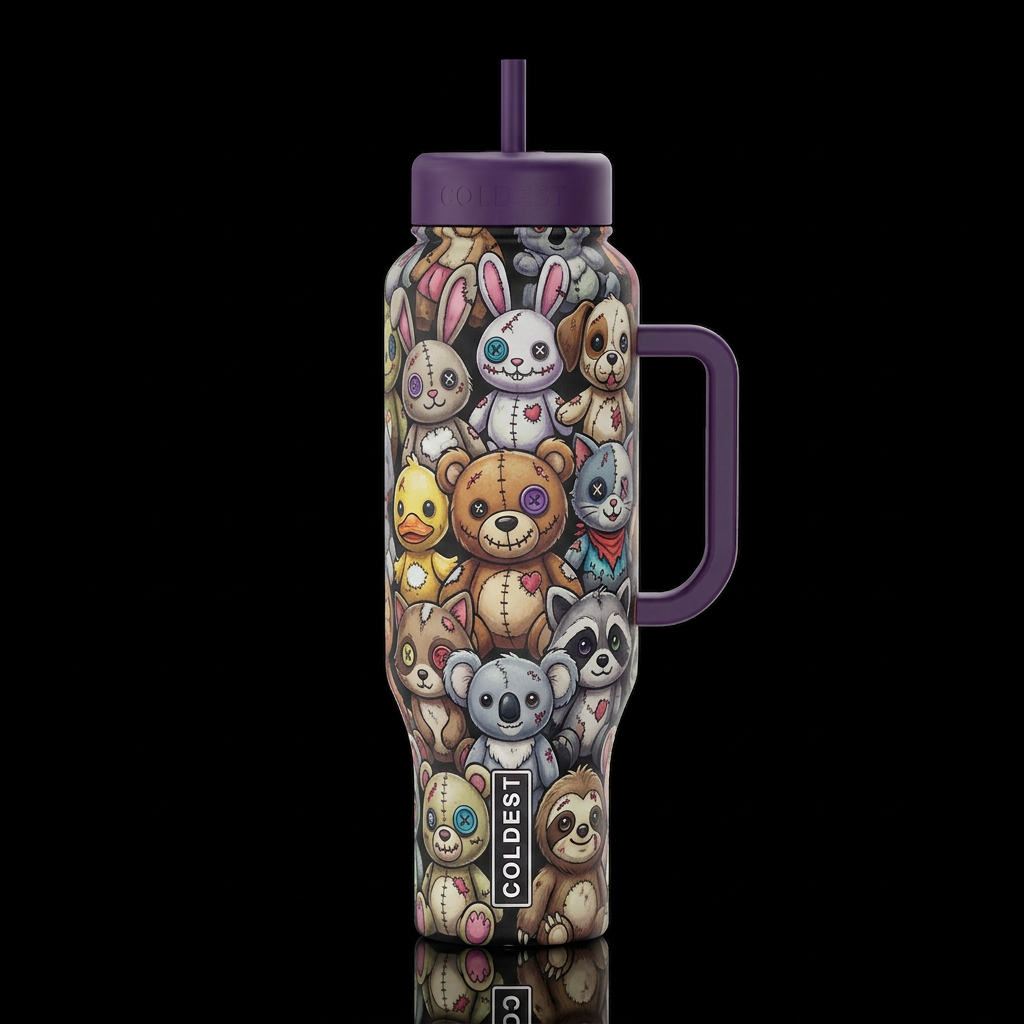 Zombiezins water bottle design