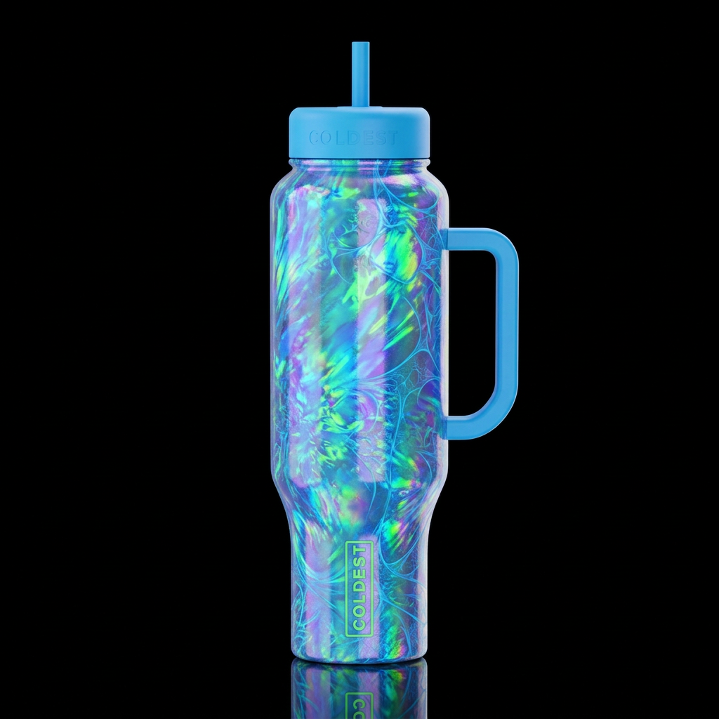 Entanglements water bottle design