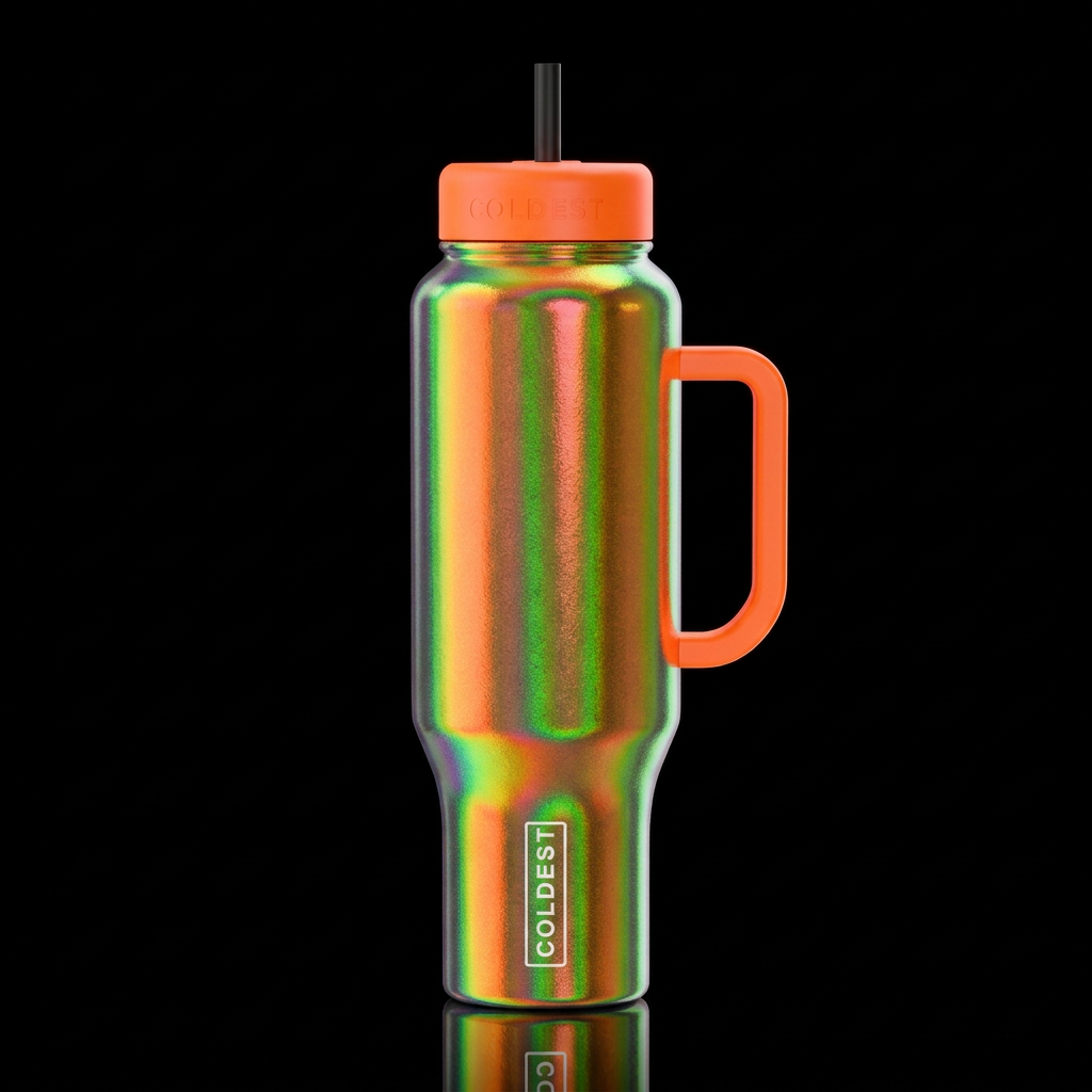 Chaotic water bottle design
