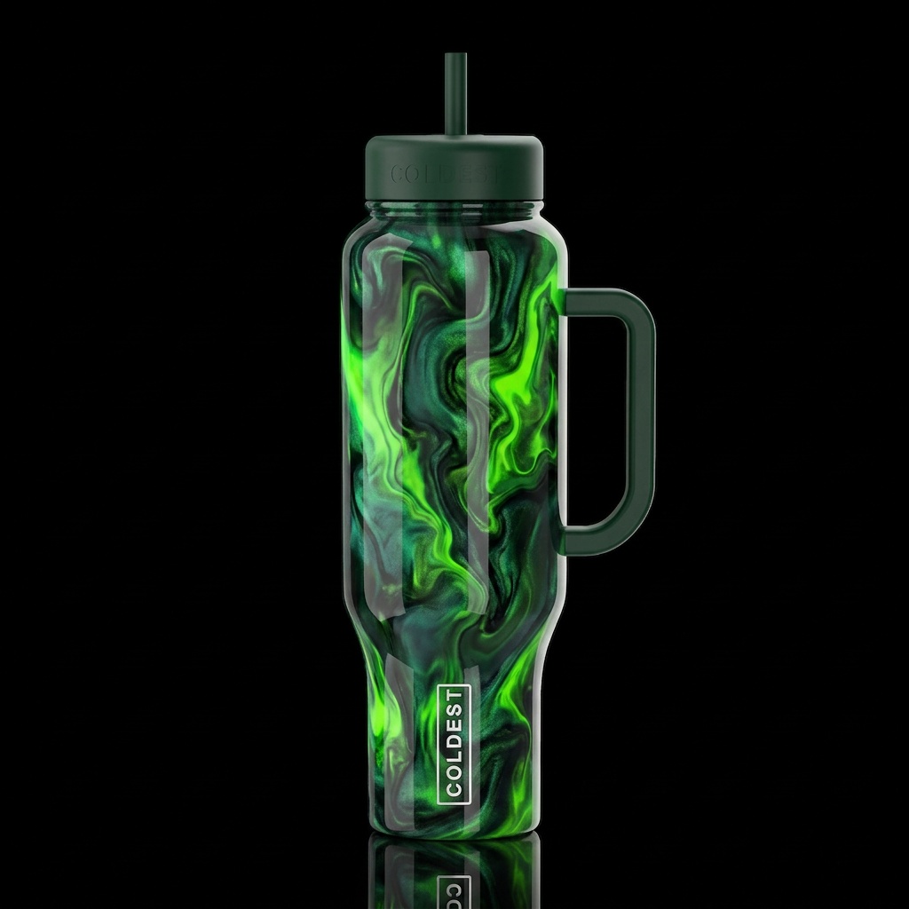 Sinister Flame water bottle design