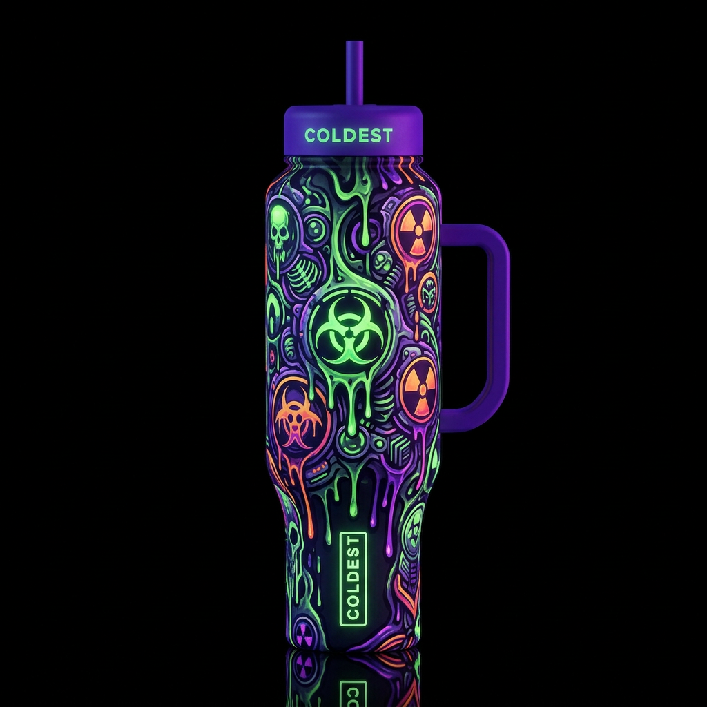 Toxic Goo water bottle design