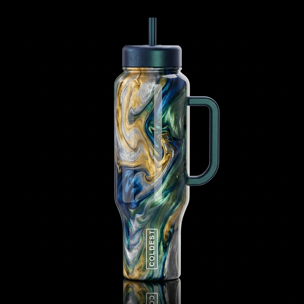 Peaceful water bottle design