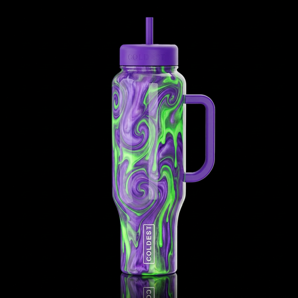 Spiral Ooze water bottle design