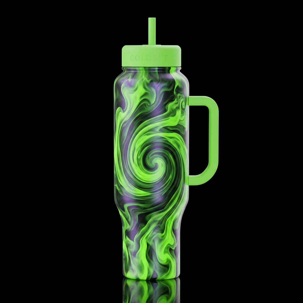 Down The Toxic Drain water bottle design