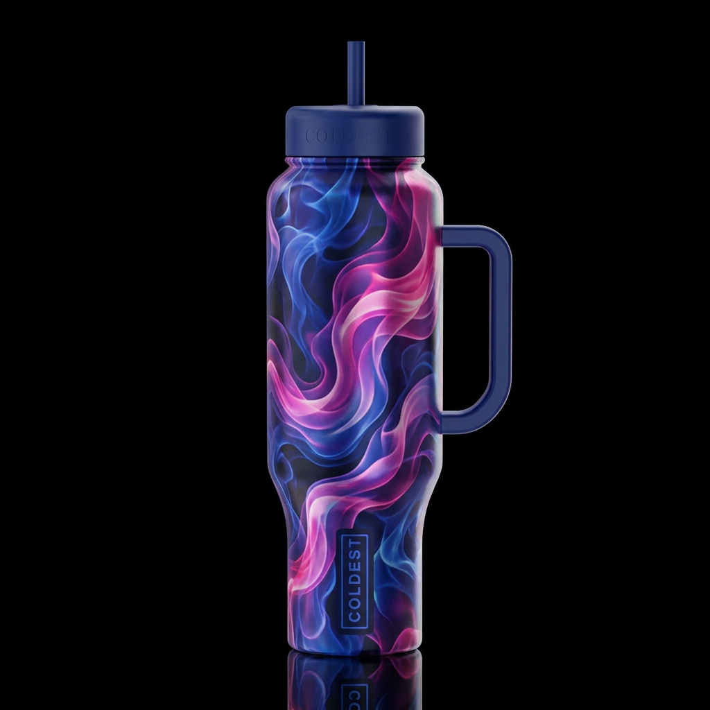 Flow water bottle design