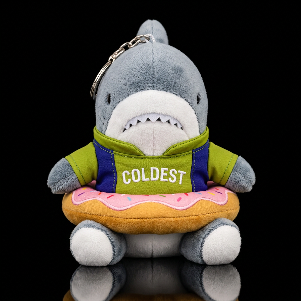 The Shark Who Ate Donut Girl water bottle design