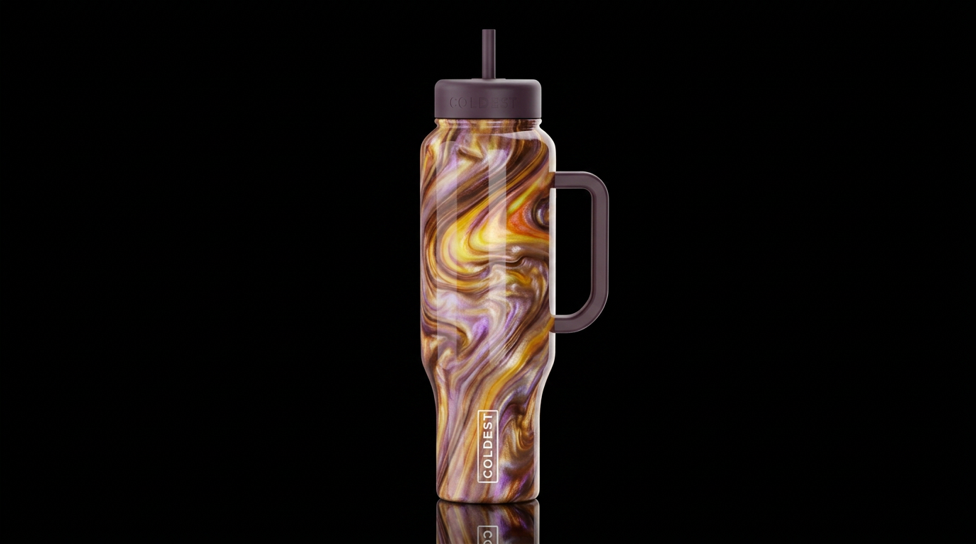 Fall In Love water bottle design