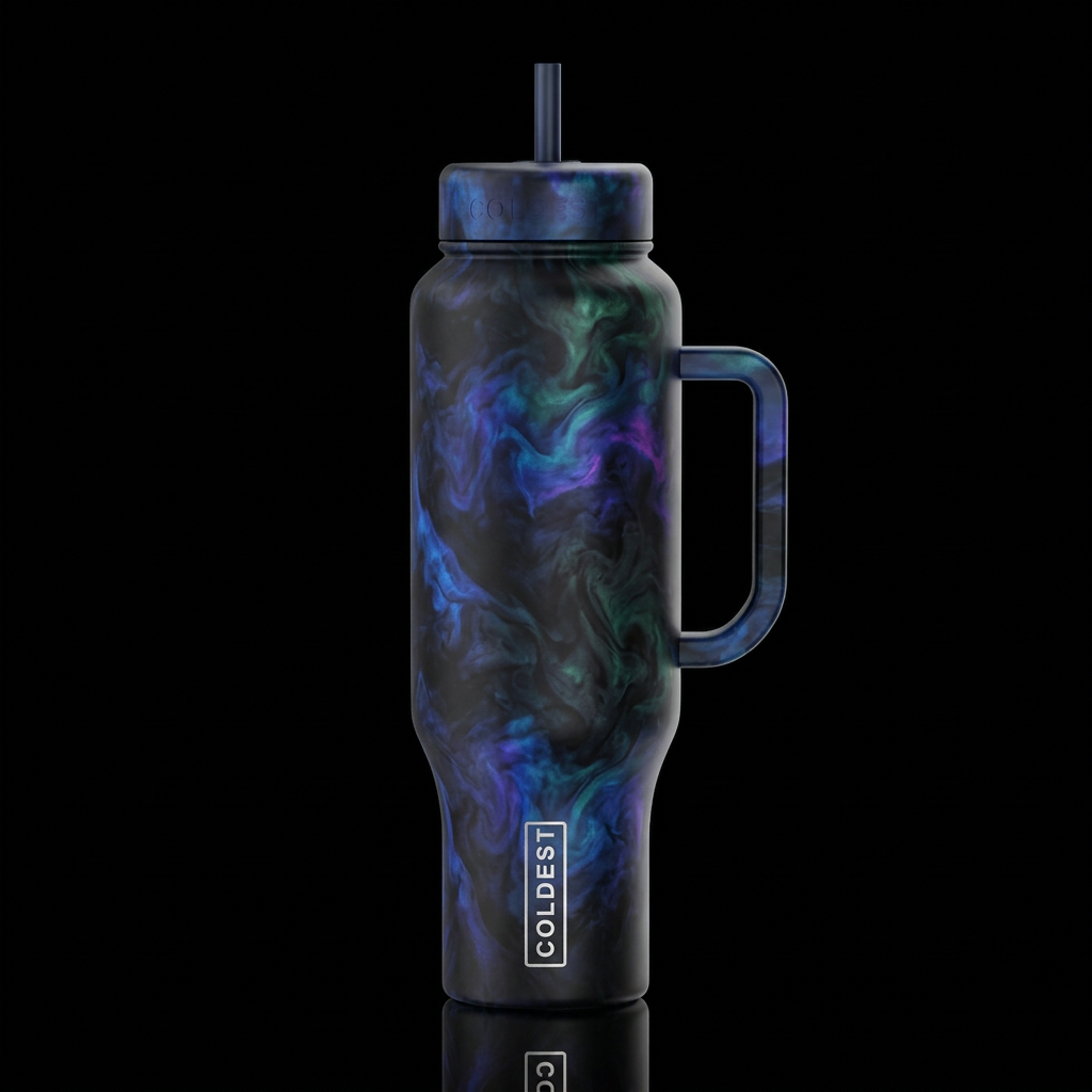 Dark Matter water bottle design
