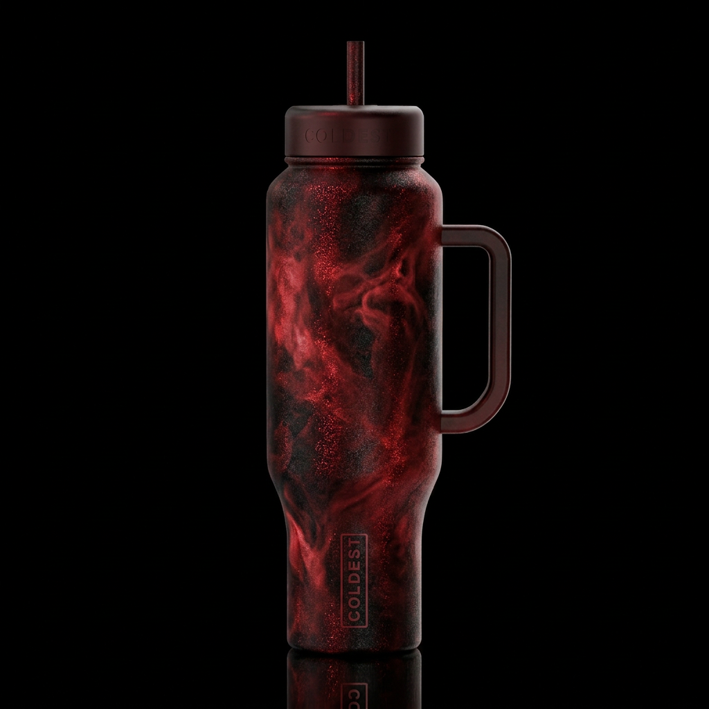 Earth's Core water bottle design