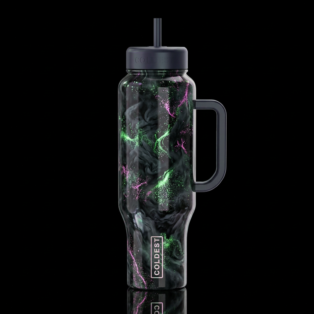 Mysterious water bottle design