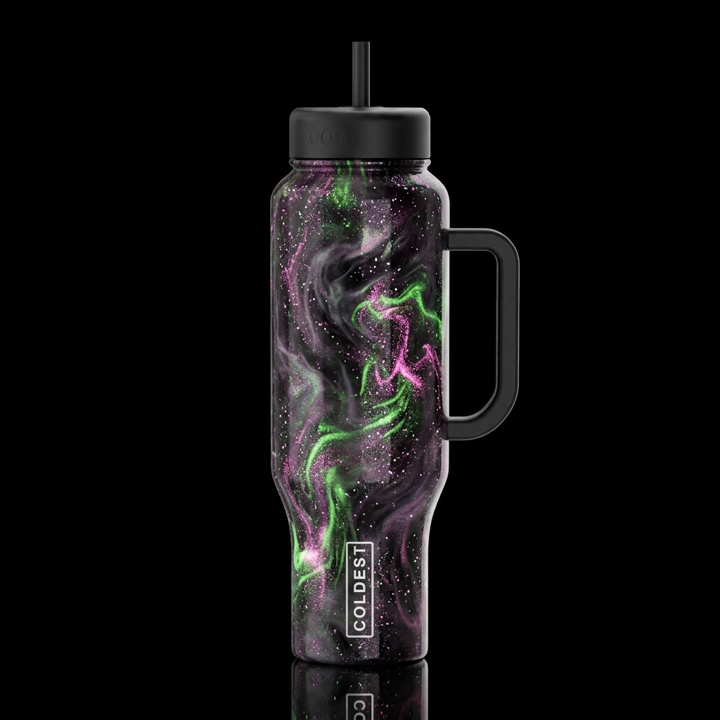 Mysterious water bottle design