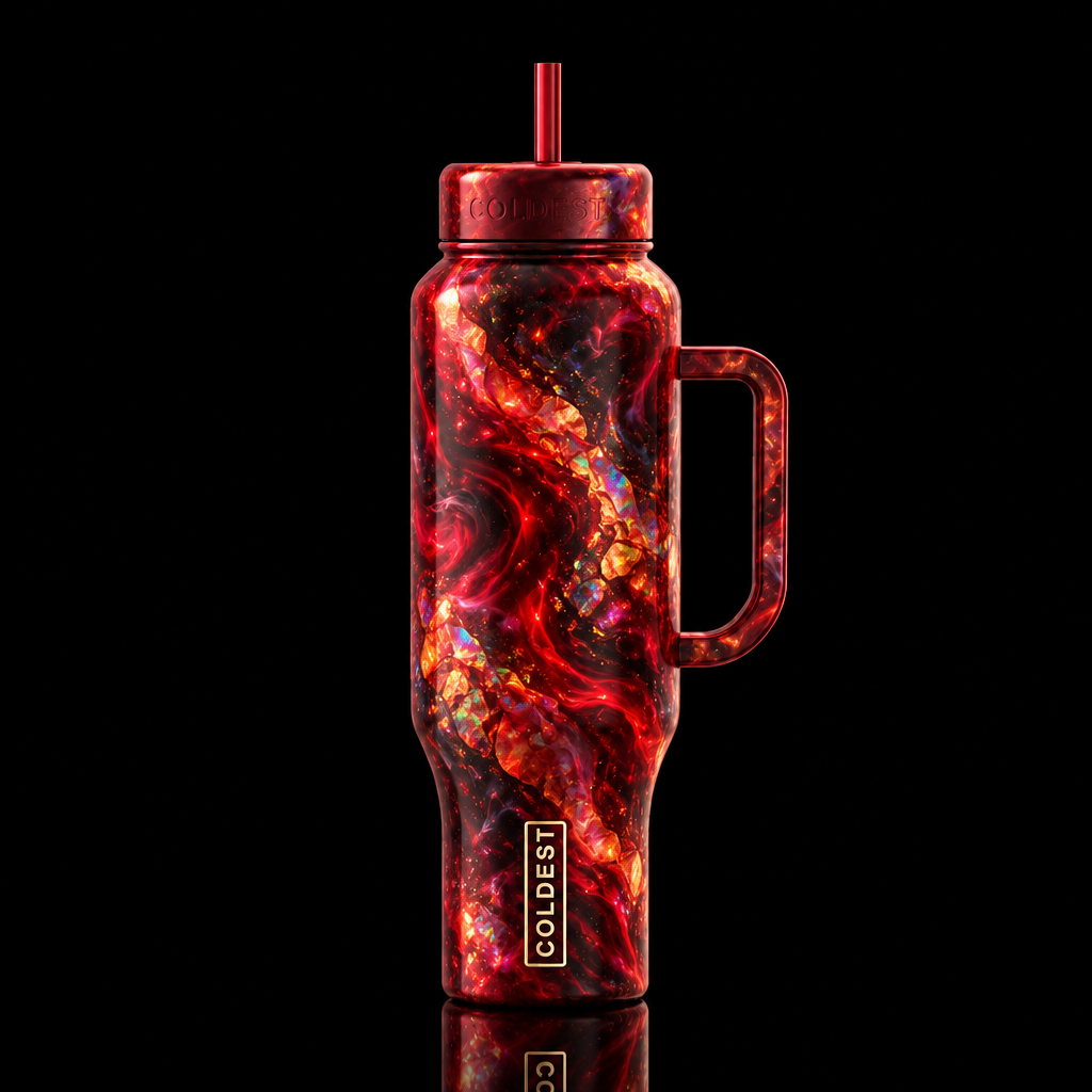 Fire and Opal water bottle design
