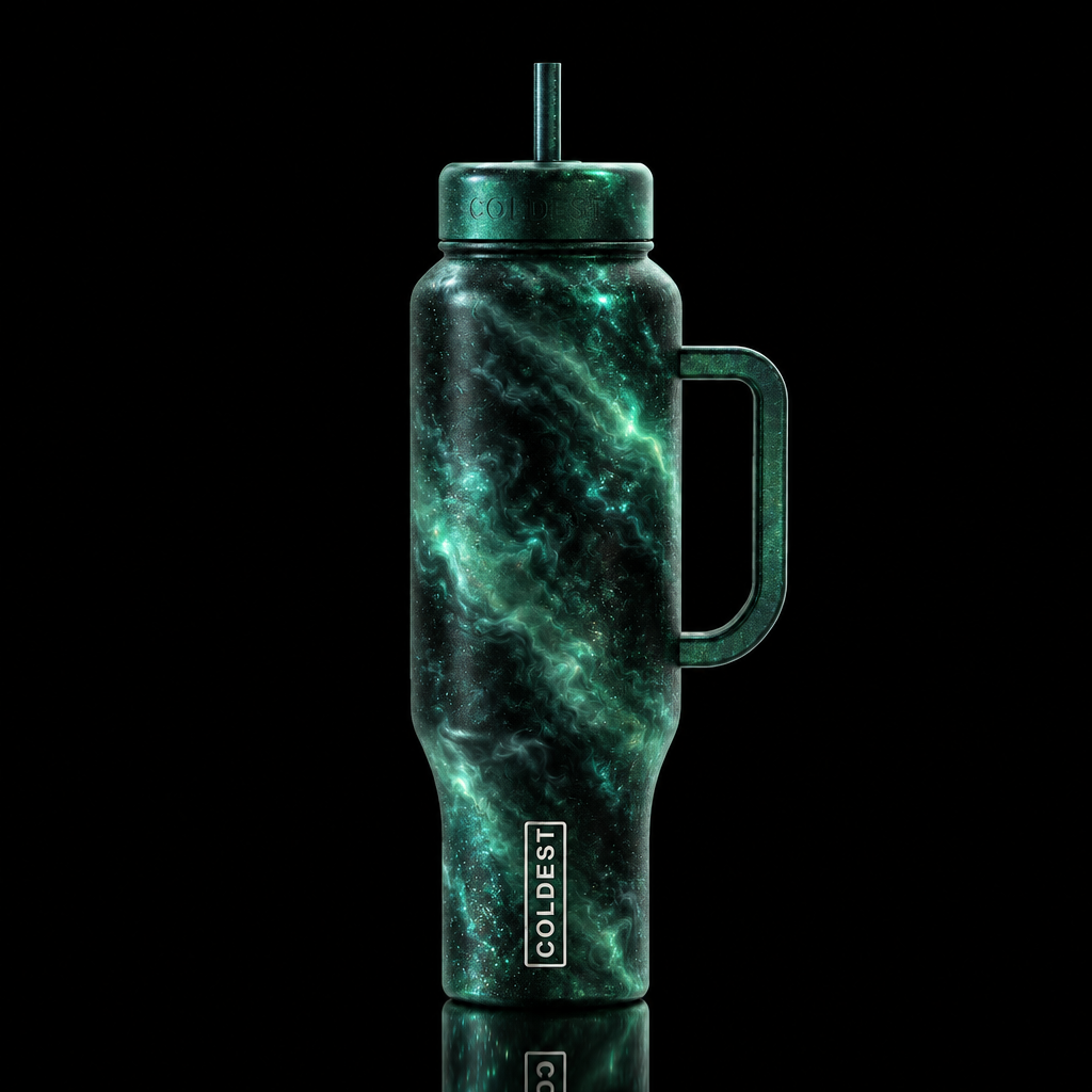 Dark Seafoam water bottle design