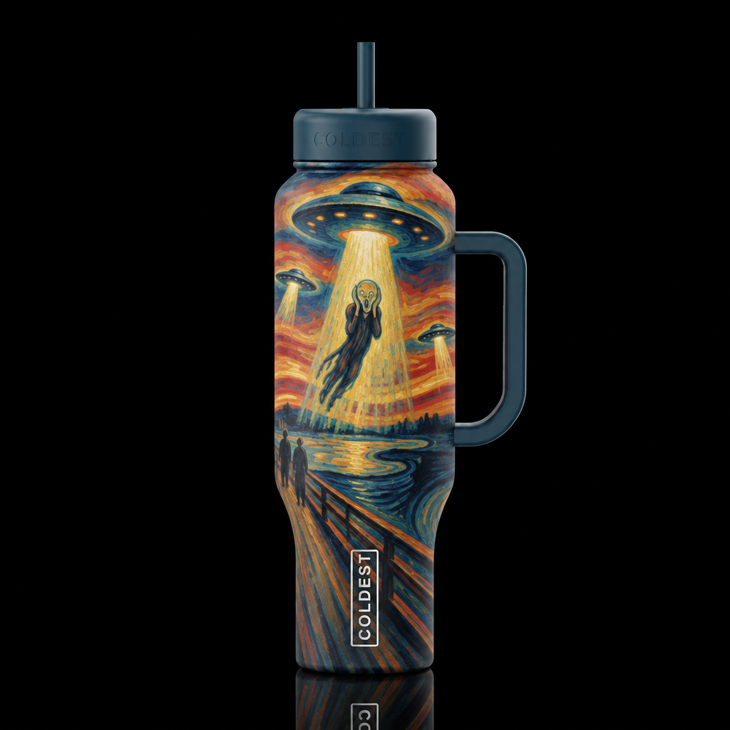 This Is Why He Screams water bottle design