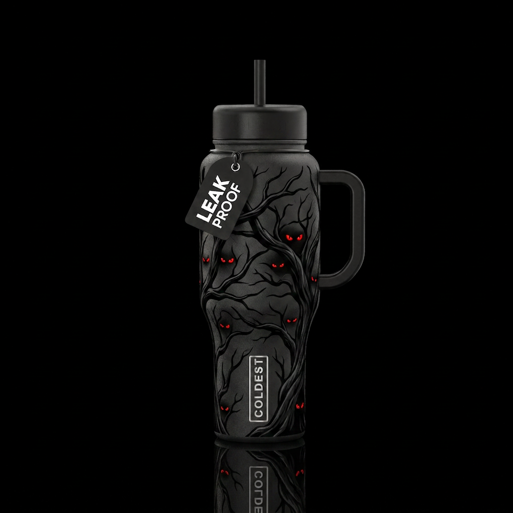 Night Stalker water bottle design