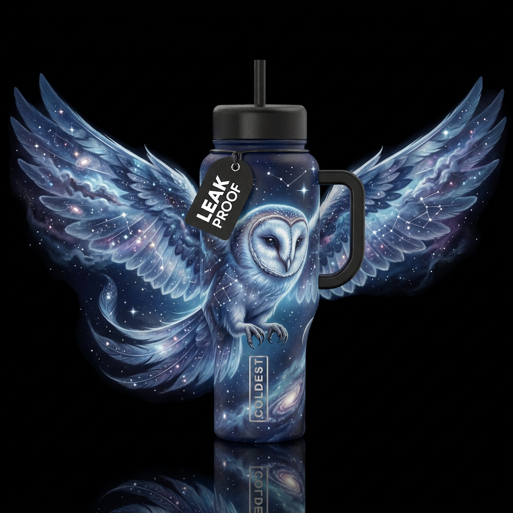 Celestial Wing water bottle design