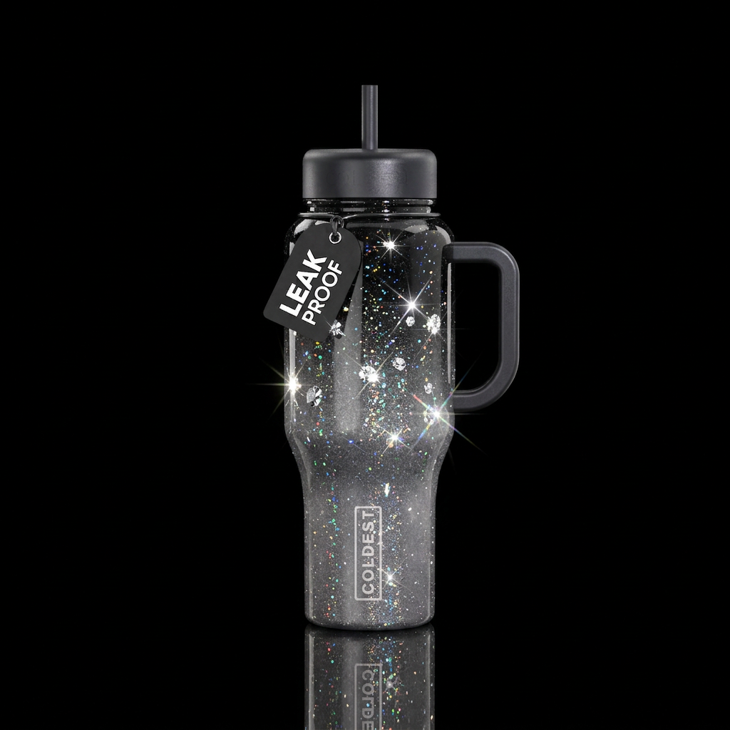 Midnight Diamond water bottle design