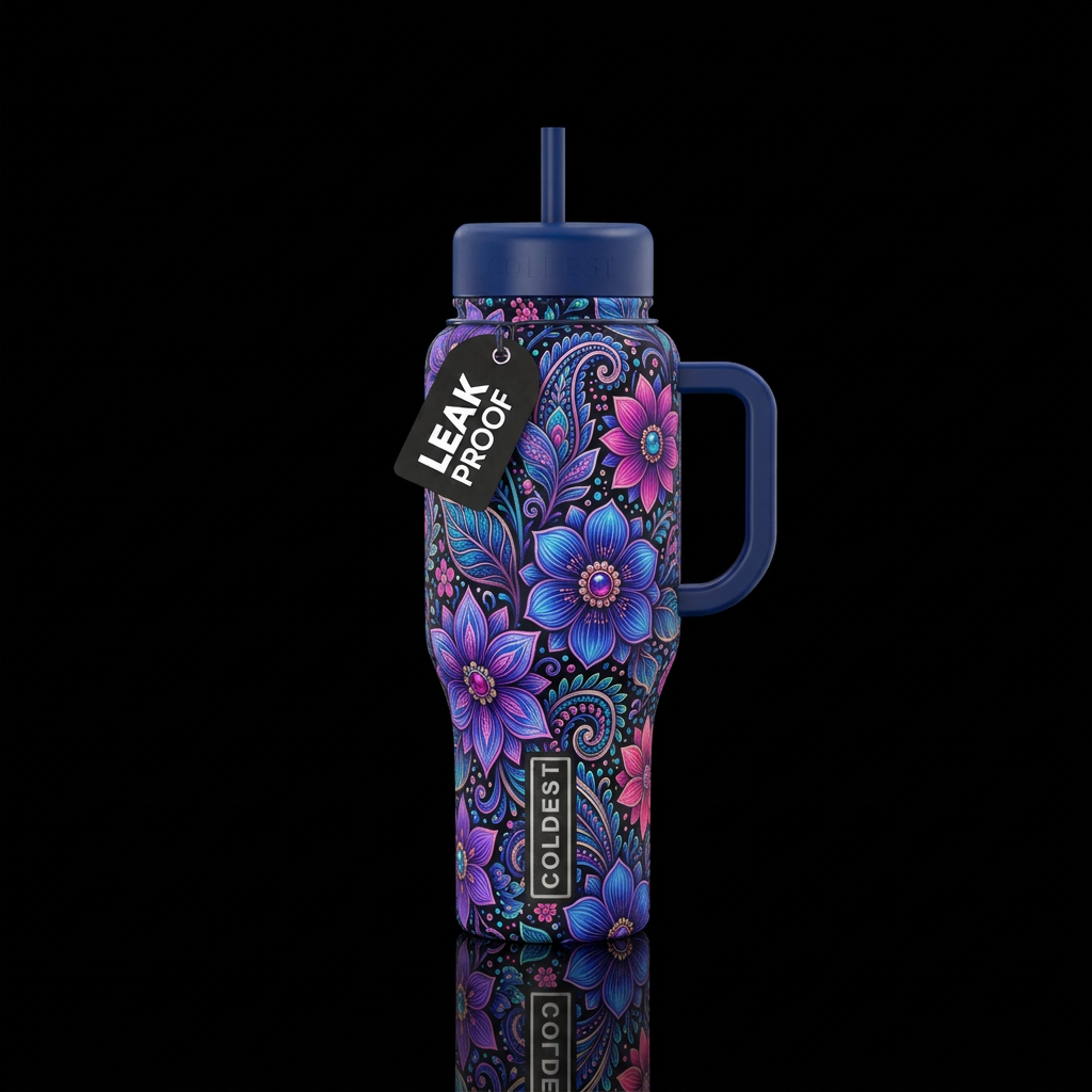 Midnight Garden water bottle design