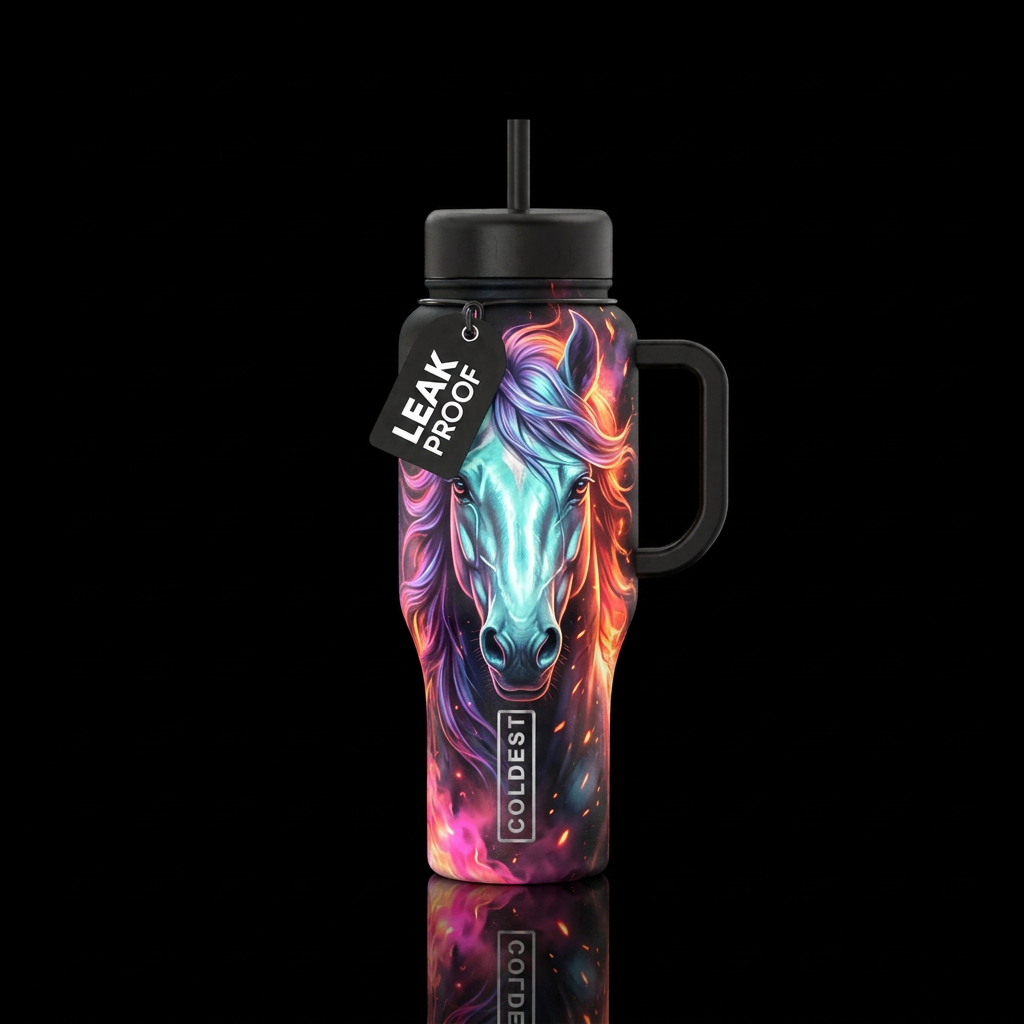 Untamed Aurora water bottle design