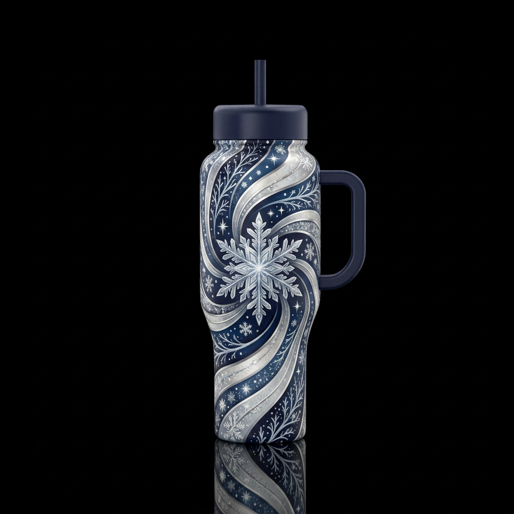 Winters Waltz water bottle design
