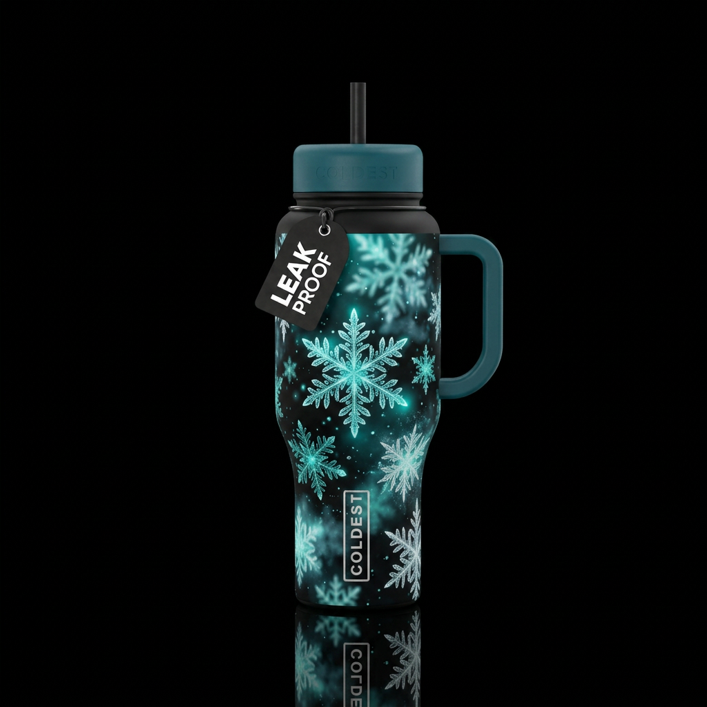 Icy Enchantment water bottle design