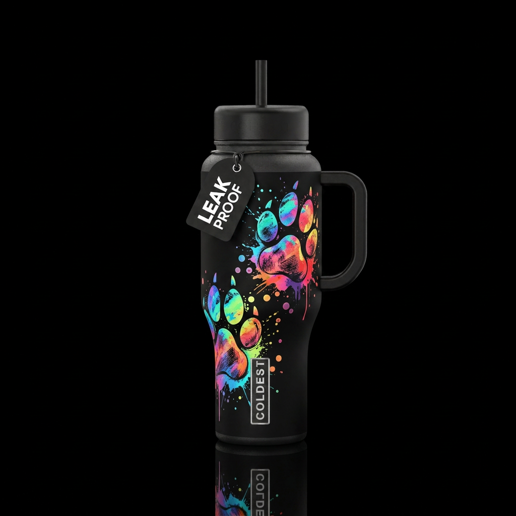 Chasing Color water bottle design