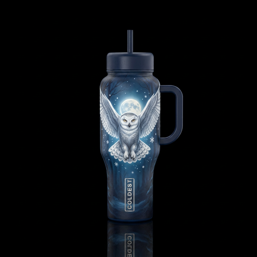 Velvet Wings water bottle design