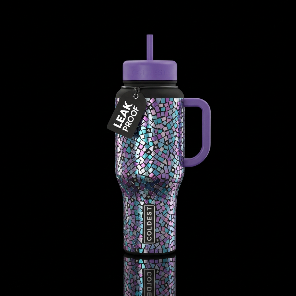 Starlight Mosaic water bottle design