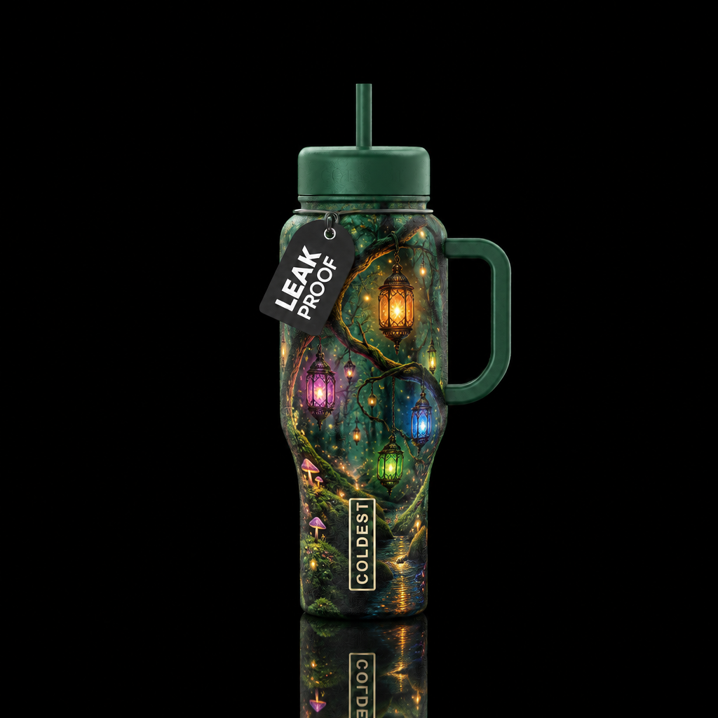 Fairy Lantern Forest water bottle design