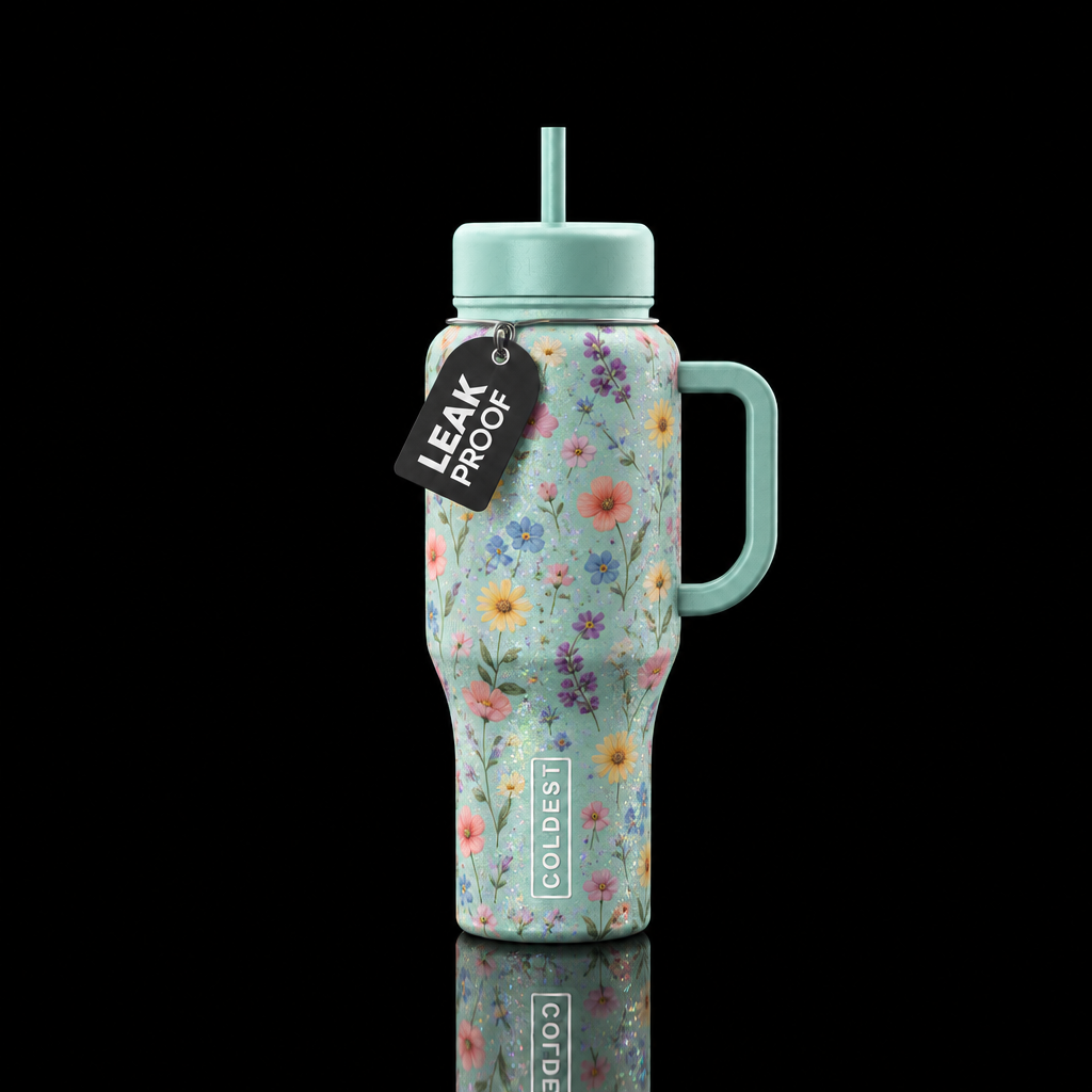 Wildflower Confetti water bottle design