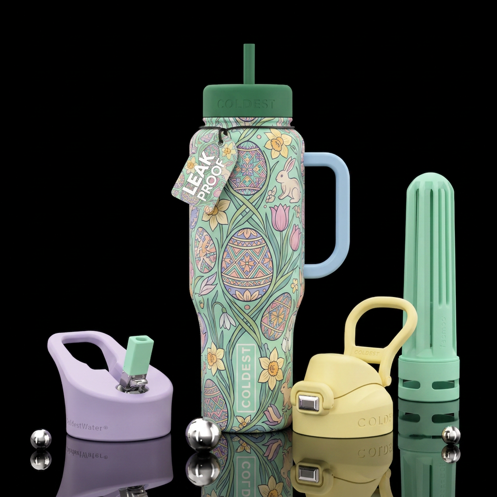 art of Spring water bottle design