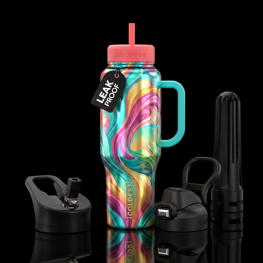 spring break fun water bottle design