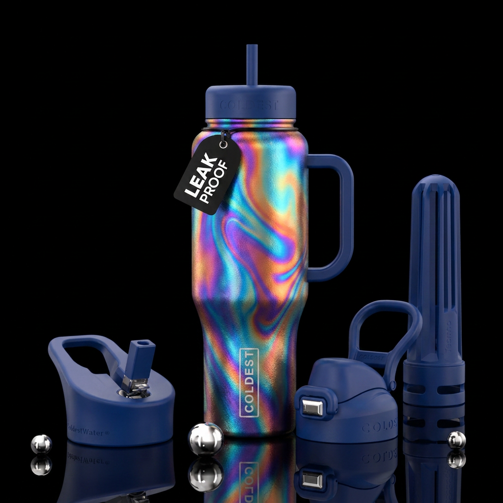 Bohemian vibes water bottle design