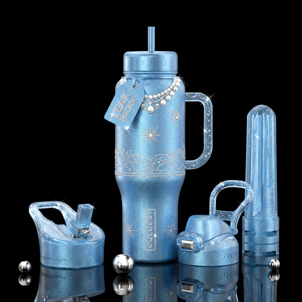 off to the ball water bottle design