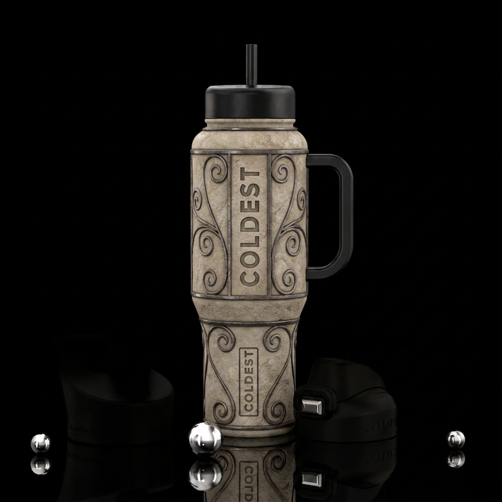 limestone rock design water bottle design