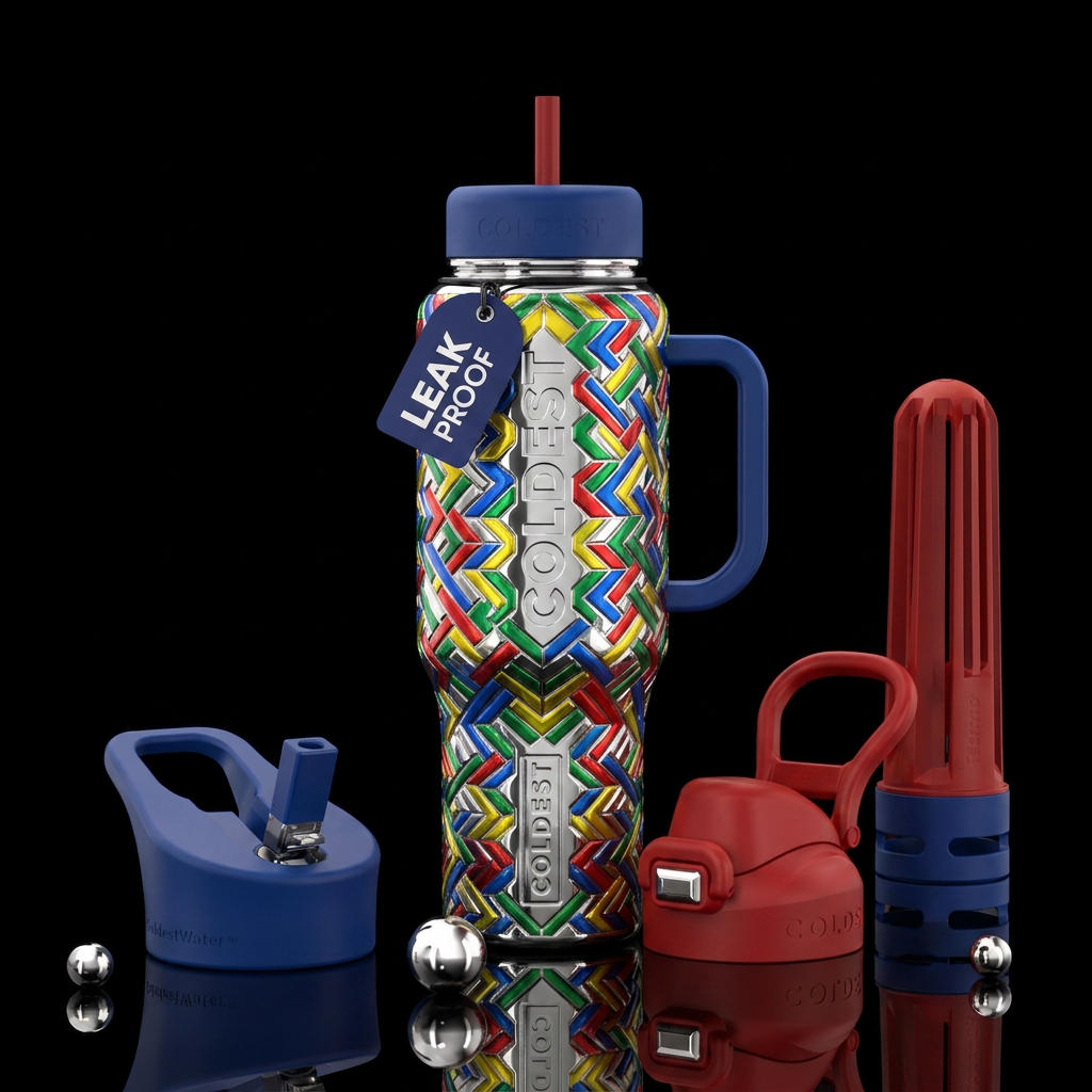 tesalla chrome water bottle design