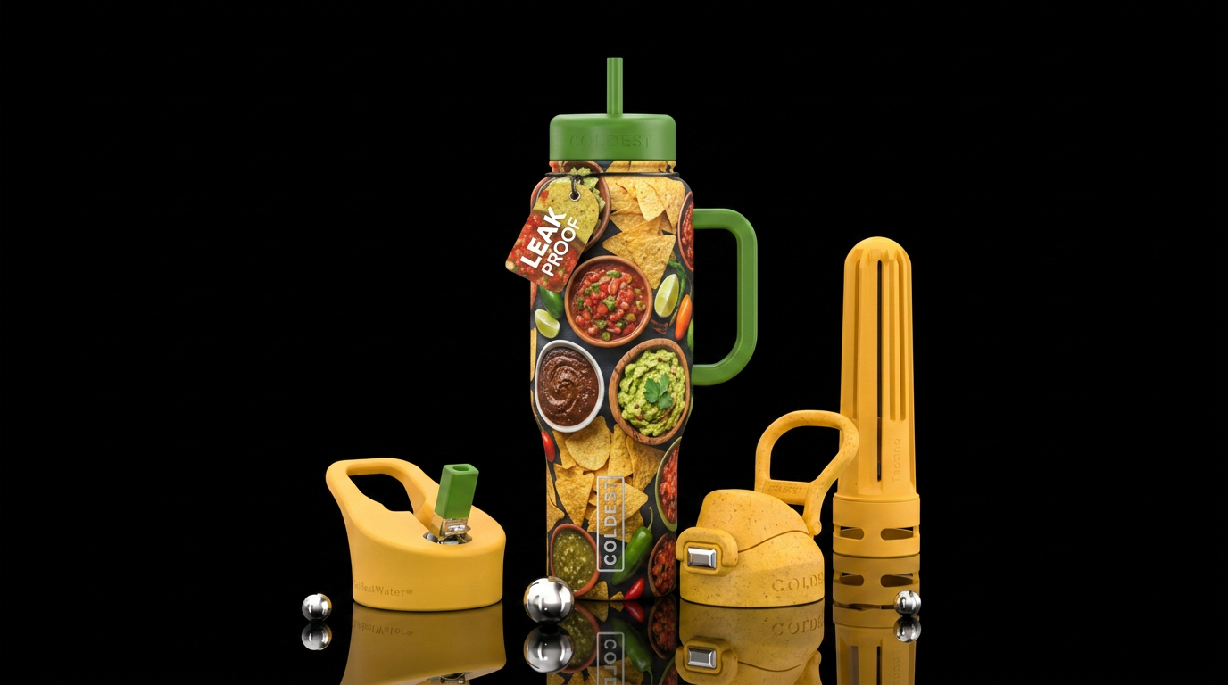 snack buffet water bottle design