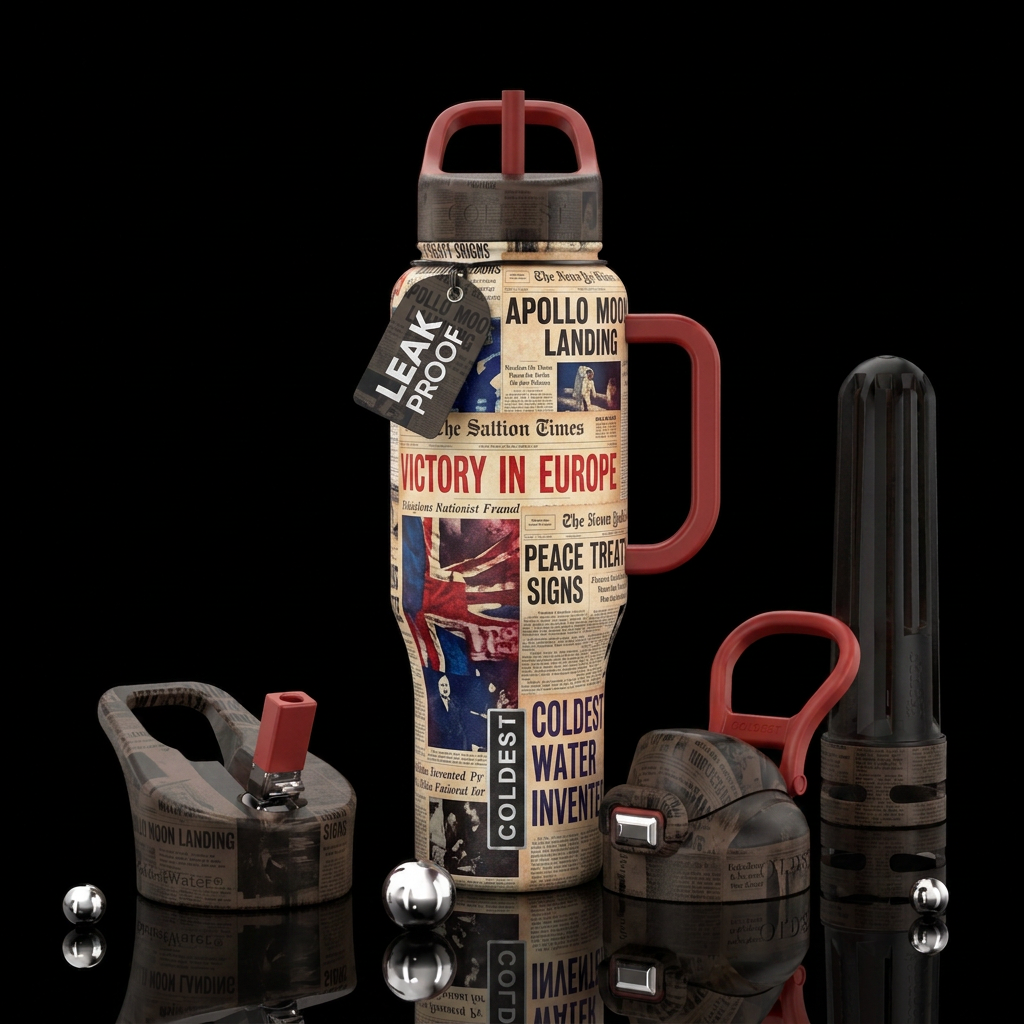 times past water bottle design