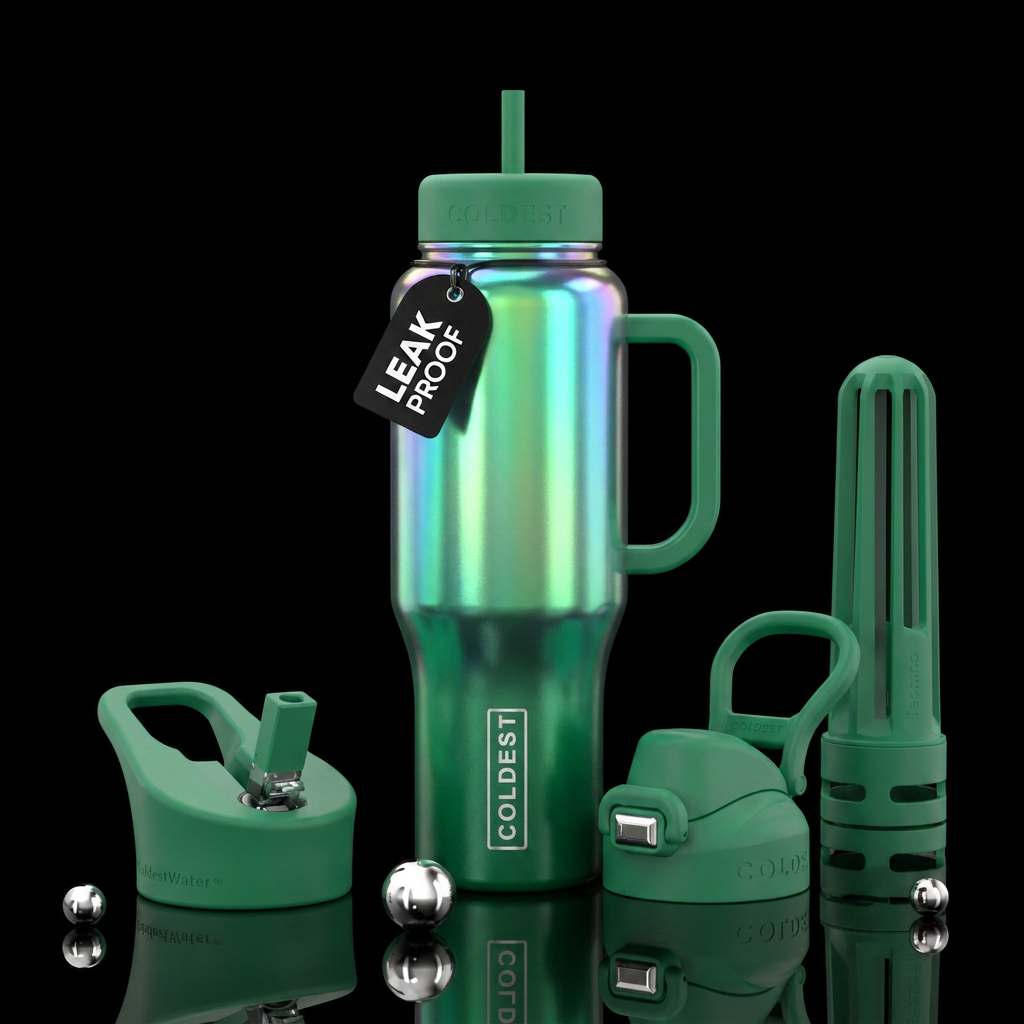 emerald isle water bottle design
