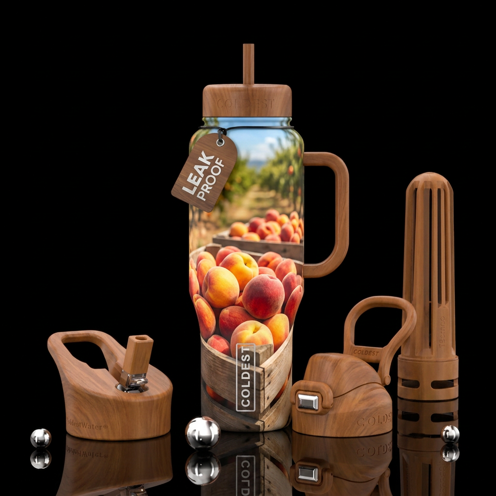 just peachy water bottle design