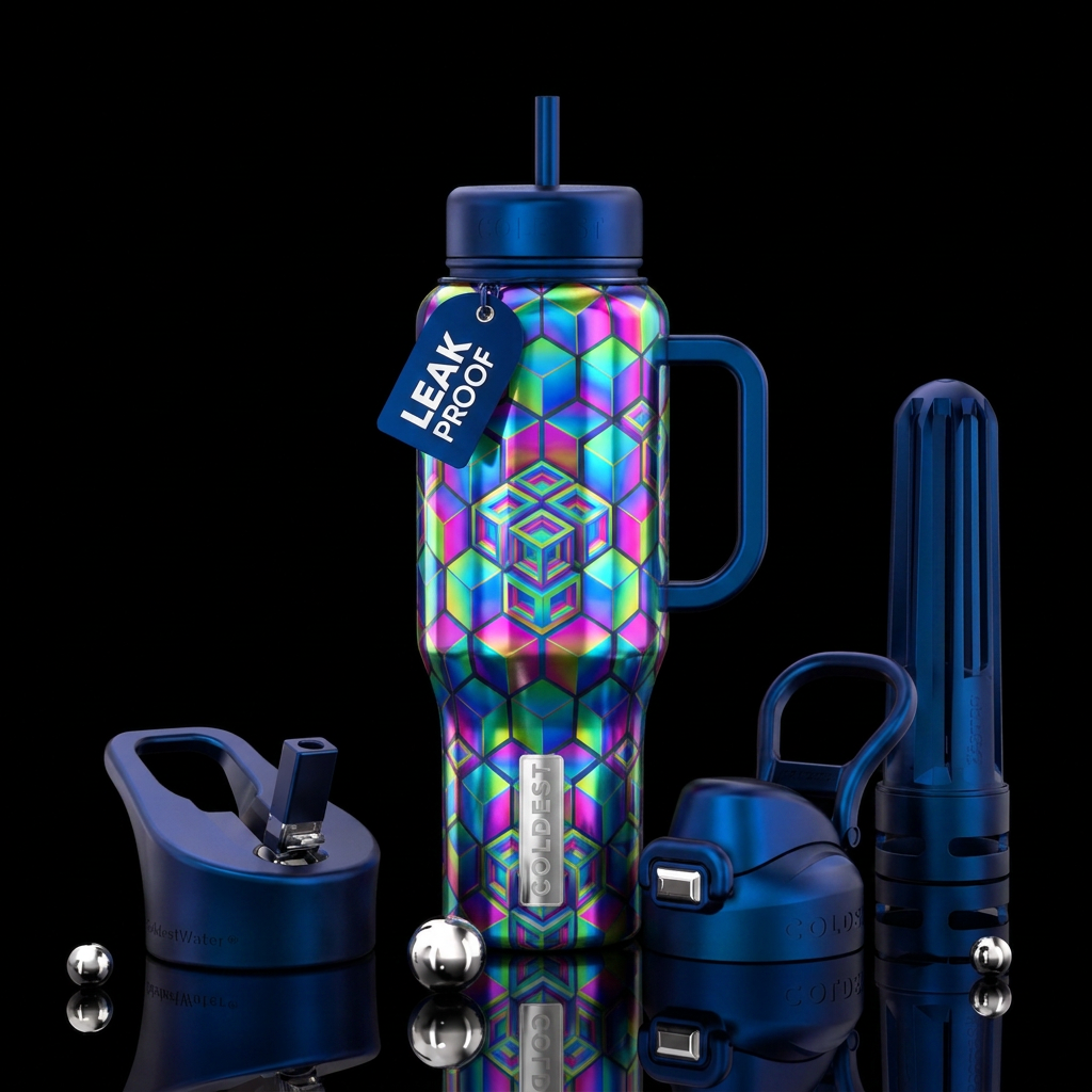 mesmerized water bottle design