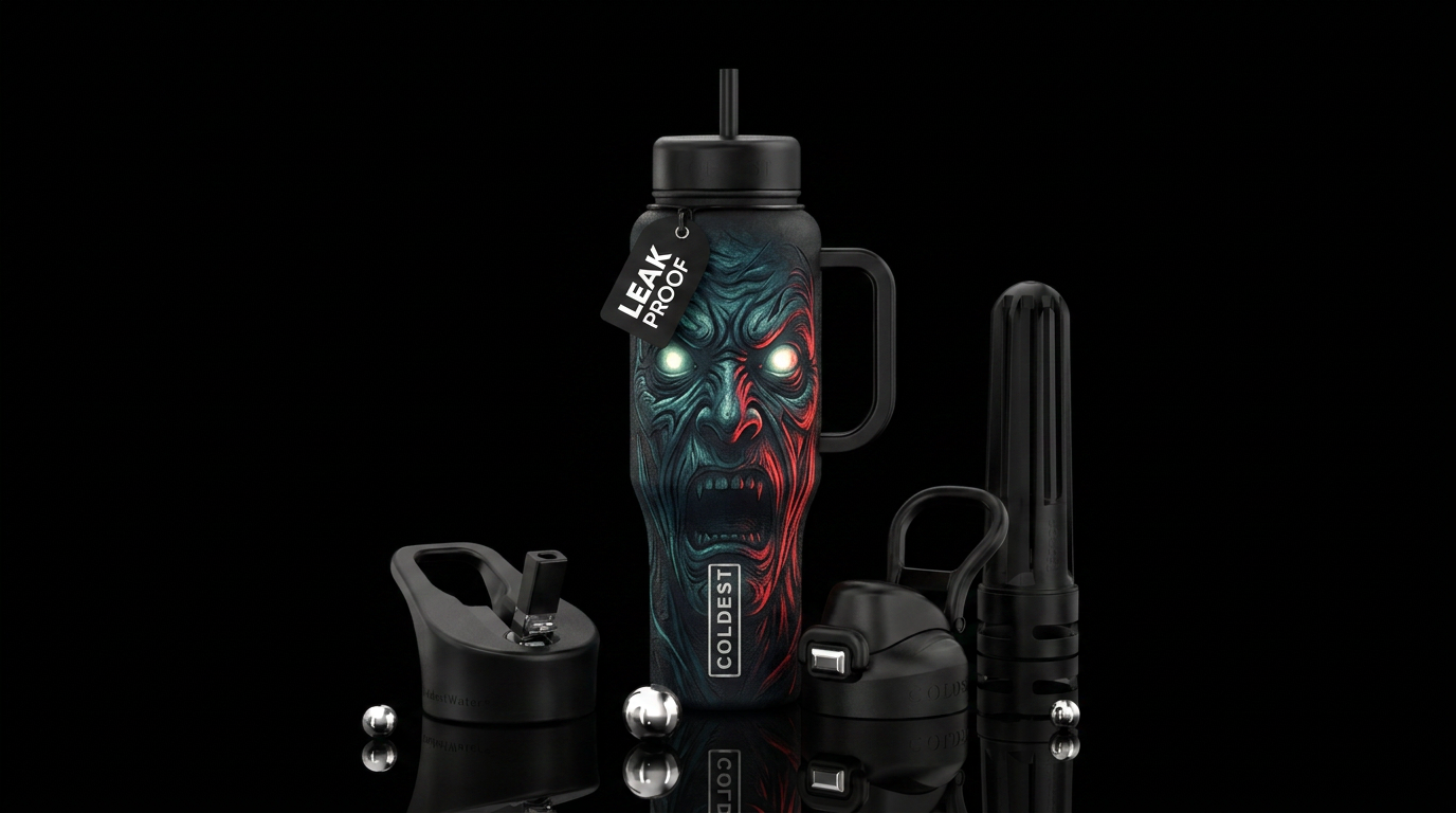 He's watching you water bottle design
