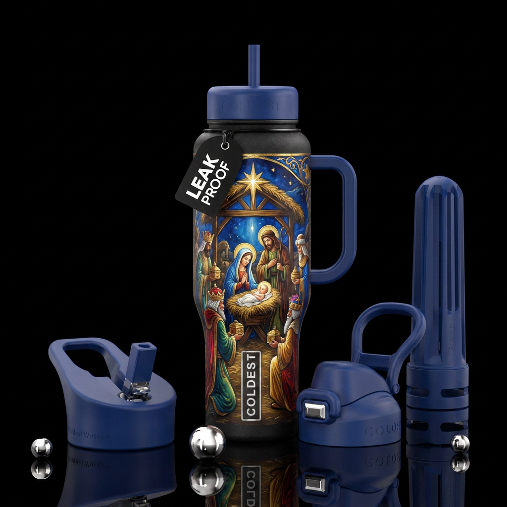 season's reason water bottle design