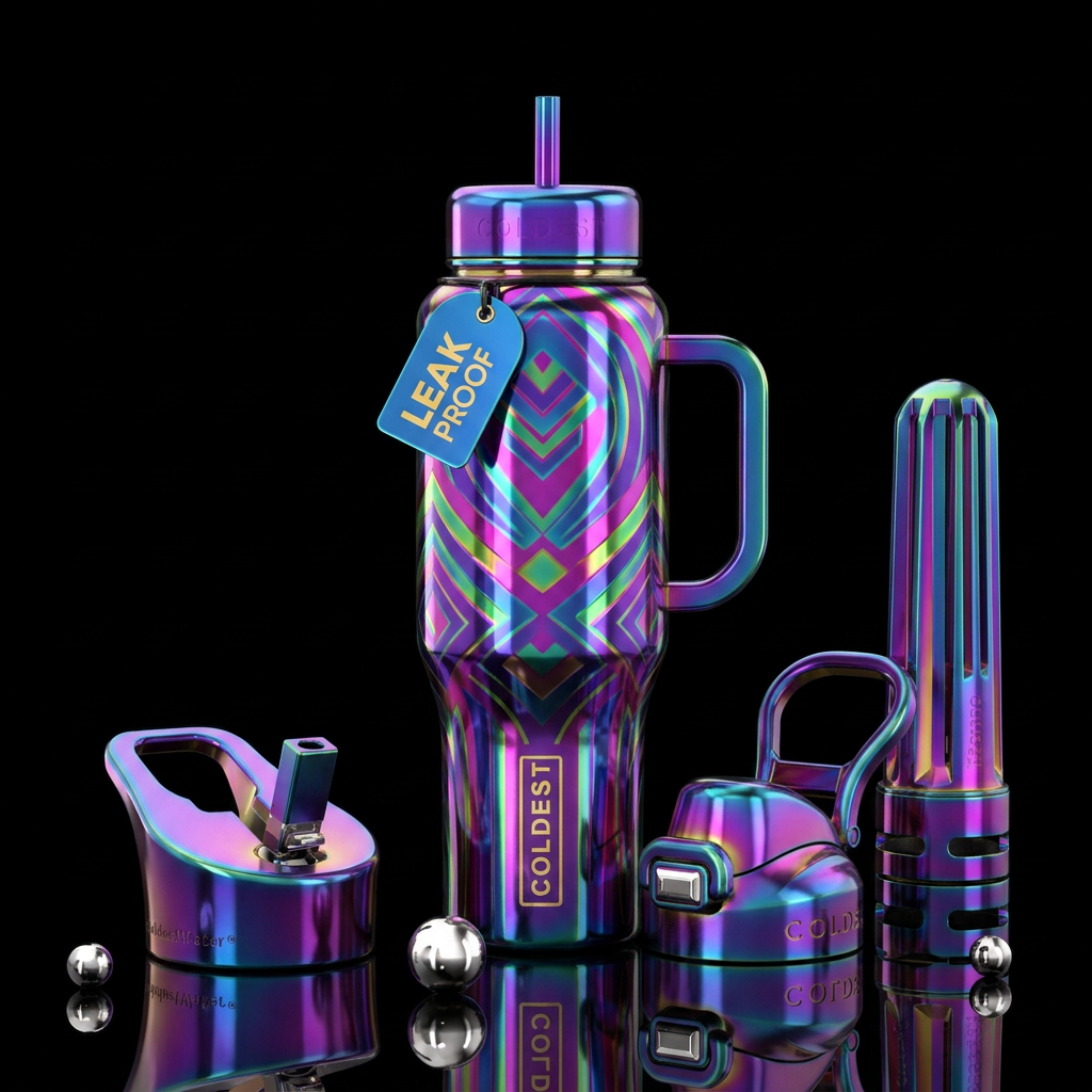 bold gleam water bottle design